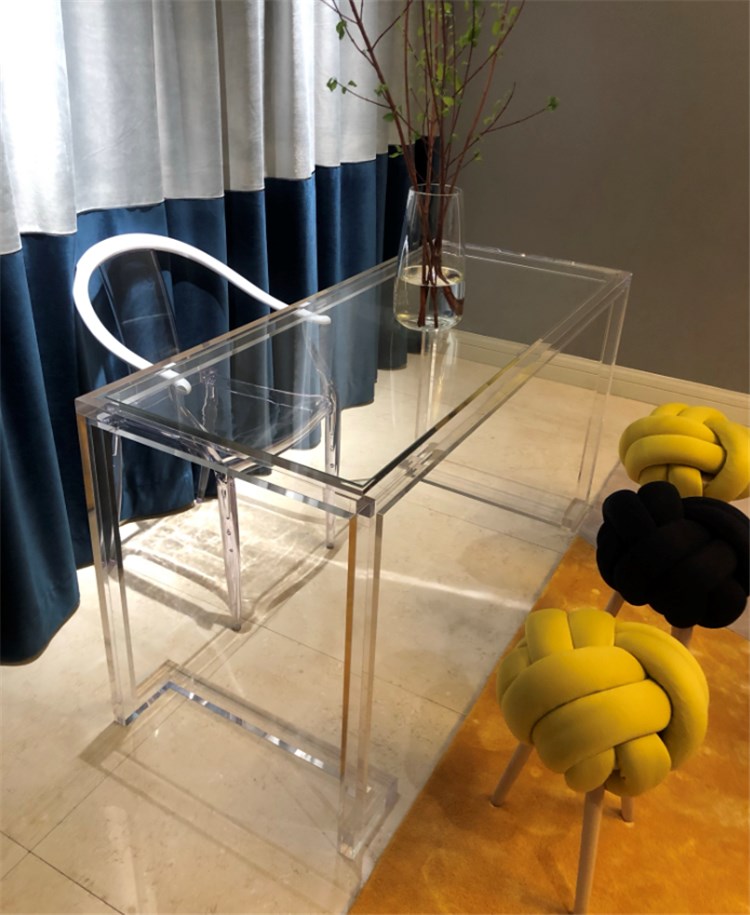 透明玻璃桌子卧室图片