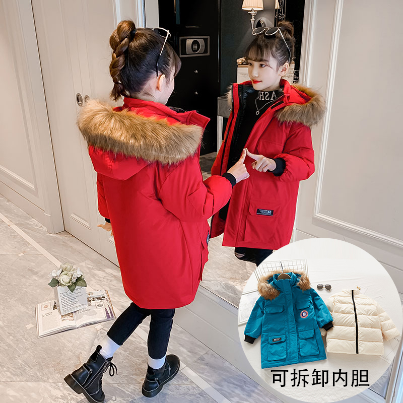 儿童冬装棉服女童派克服棉衣加棉加厚内胆可拆卸三合一冬季冲锋衣在类目 童装/婴儿装/亲子装, 棉袄/棉服中 - 来自Buy2taobao.com提供专业的淘宝代购服务