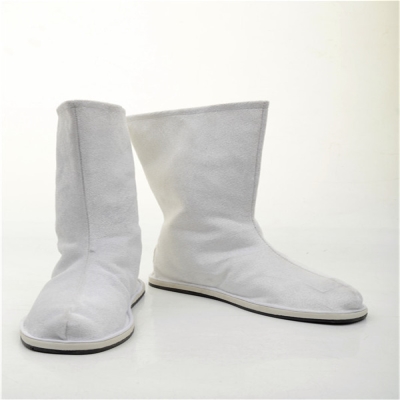 演出舞蹈用古装靴子防滑底cos汉服鞋子男女中式婚鞋古代官兵布靴