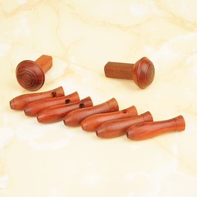 轸雁足穿好绒扣柯檀木瓜形定制古琴13706137古琴配件乌木科檀岳山冠