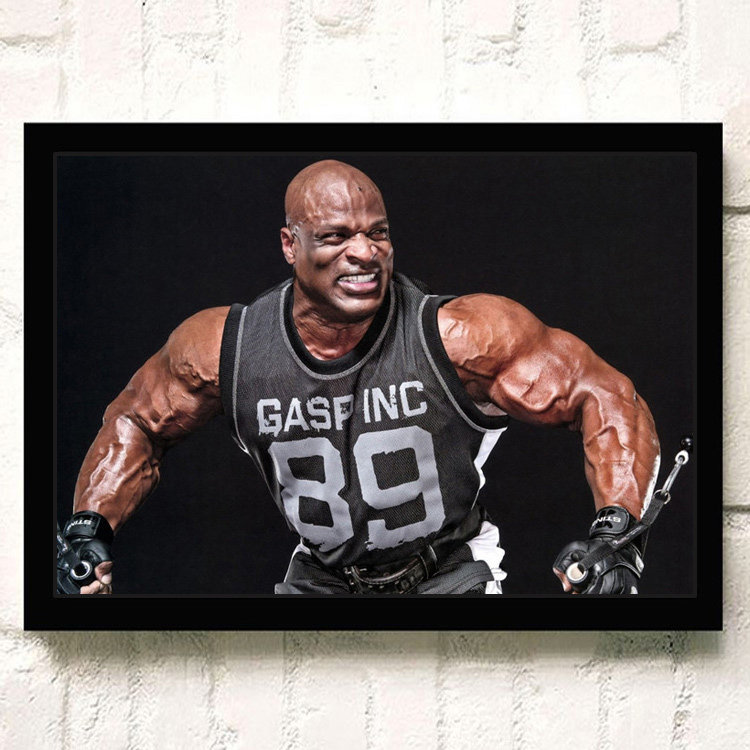 热销罗尼库尔曼健美先生男健身房肌肉海报贴挂画装饰画相框贴纸