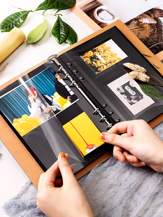 自黏贴式相册手工diy情侣活页相册本覆膜手账本旅行纪念册自粘自