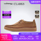 clarks其乐男鞋2024春夏新款百搭一脚蹬磨砂皮鞋Clarkwood Moc