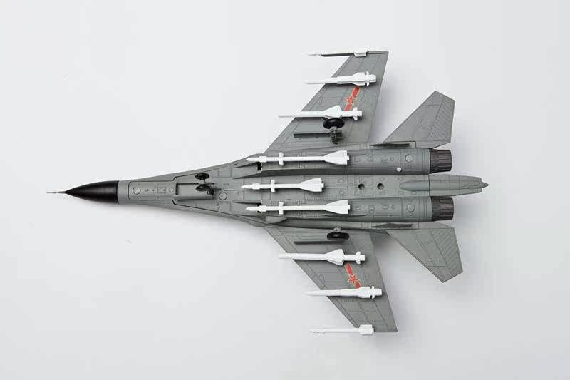 32厘米歼11b飞机模型 歼11合金仿战斗机模型 苏27飞机模型1:72_不打折