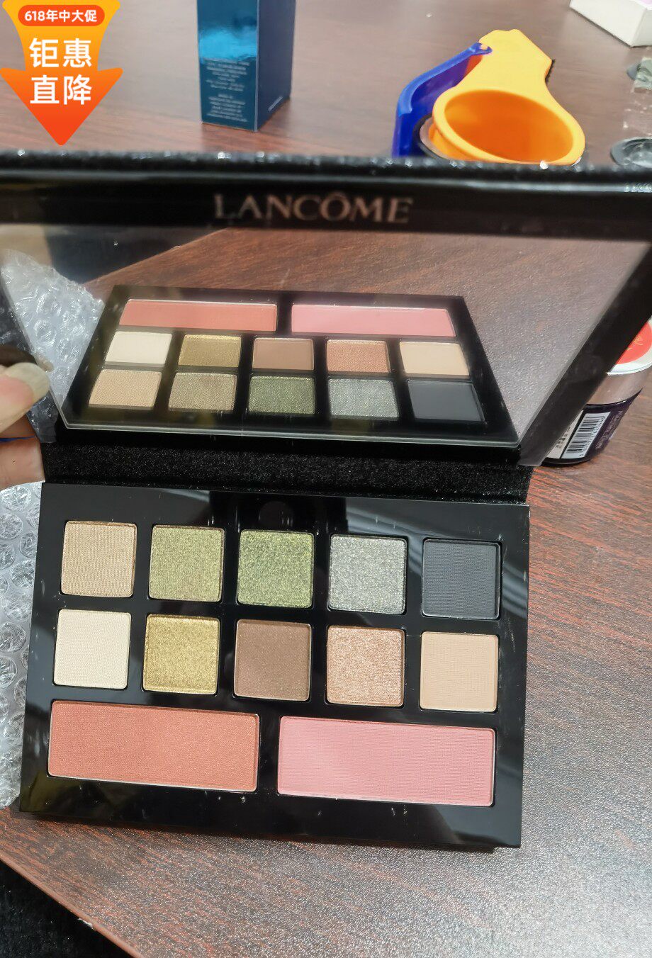 兰蔻眼影腮红彩妆盘16g