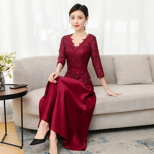 结婚妈妈礼服秋冬