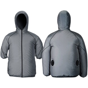 降温服男士充电空调制冷风扇衣上衣薄款工作服宽松长短袖超薄高端