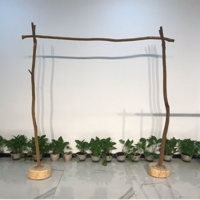 树枝简易衣帽架晾衣架落地室内手工实木挂衣架卧l室衣服收纳置物