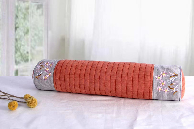 韩式延边朝鲜族护颈荞麦皮棉料圆柱体枕头工艺品枕头