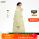 【商场同款】LILY2022冬新款女装纯色通勤款风衣式长款羽绒服外套