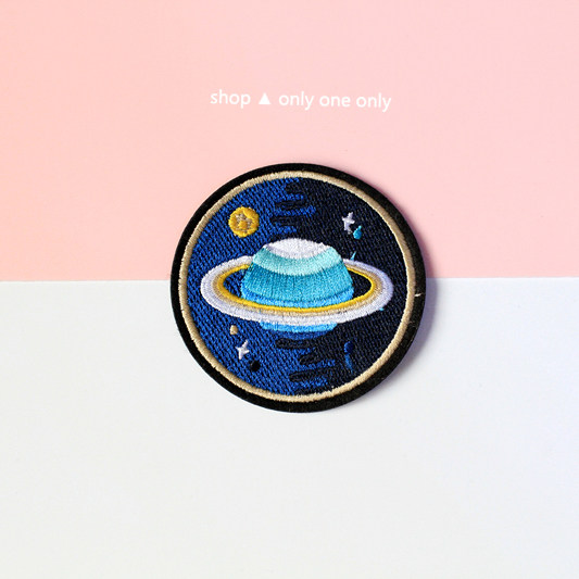 设计北斗星蓝色星球地球刺绣ins胸针胸花阿毛chic胸针