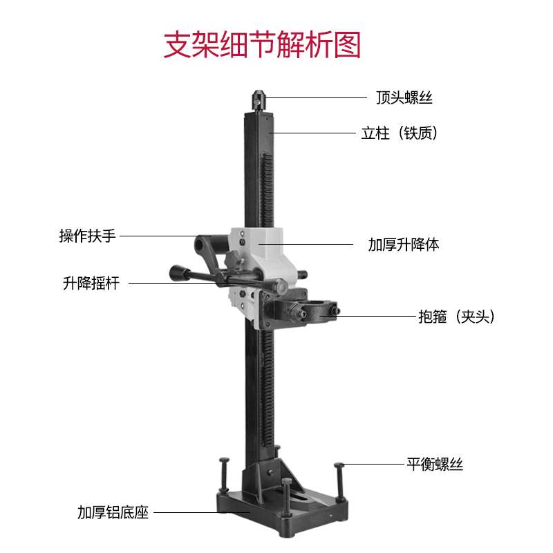 民间自制水钻架图图片