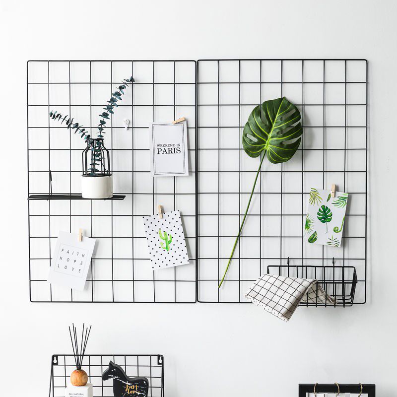 铁艺网格照片墙ins风创意北欧软装相片墙网红宿舍寝室墙上装饰品