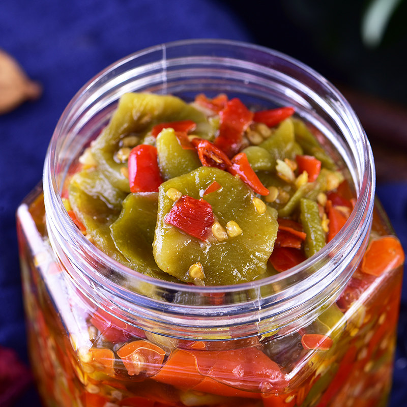 香辣莴笋湖南特产即食下饭菜拌面咸菜泡菜酱腌菜莴笋罐装280g瓶