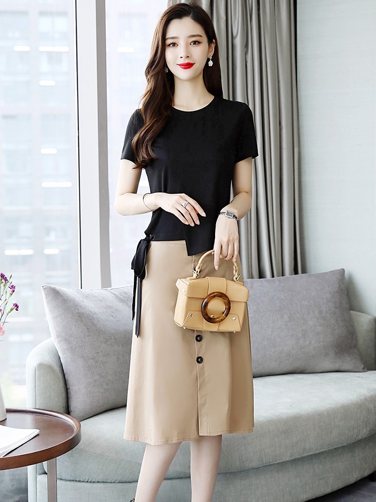 出去游玩的女装尚套装两件套连衣裙2019夏季新款女装流行夏天