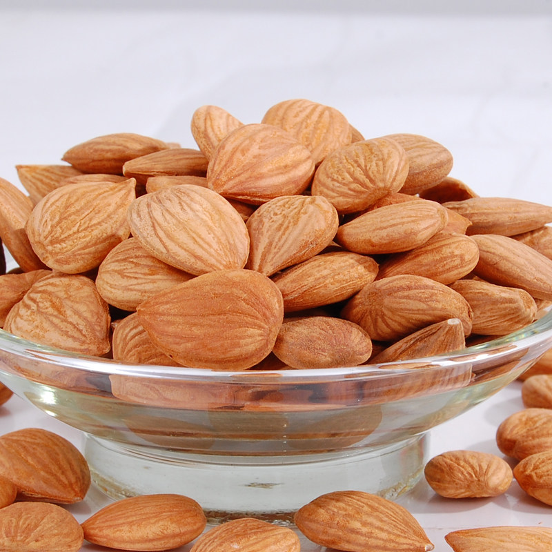 甘肃敦煌特产李广杏仁杏仁干大甜杏仁原味无核300克袋装生杏仁