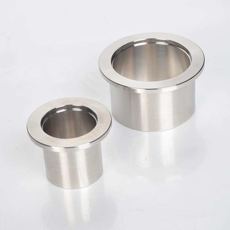 s304不锈钢快装接头真空卡箍快速卡盘端头法兰卡套式焊接管件kf40