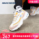 Skechers斯凯奇奶茶熊2024新款彩色透气熊猫鞋老爹鞋运动休闲鞋