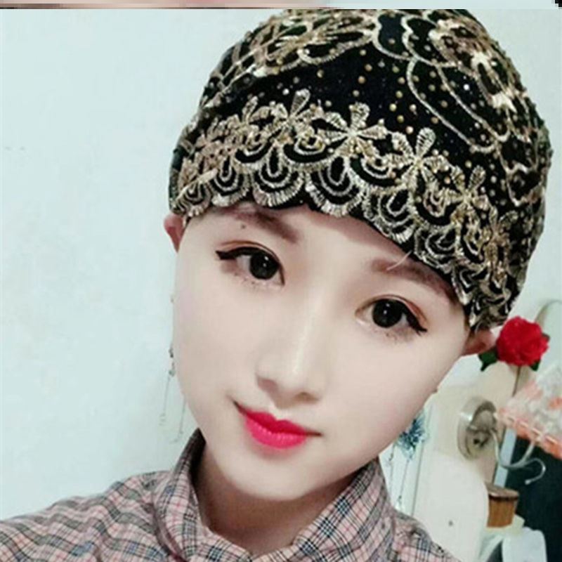 穆斯林纱巾夏季配饰回族盖头小帽女士防滑包包头回民遮发双层绣花|ruв категории Аксессуары, шляпа - от Buy2taobao.com для оказания профессиональной услуги покупки агента Taobao