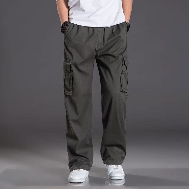 Large size men's casual pants loose multi-pocket pants在类目 男装, 休闲裤中 - 来自Buy2taobao.com提供专业的淘宝代购服务