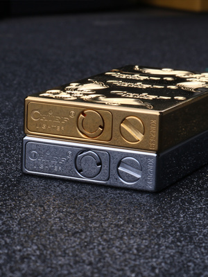 正品法国chief/首领纯铜朗声打火机煤油钢声响亮超薄高档男士礼品