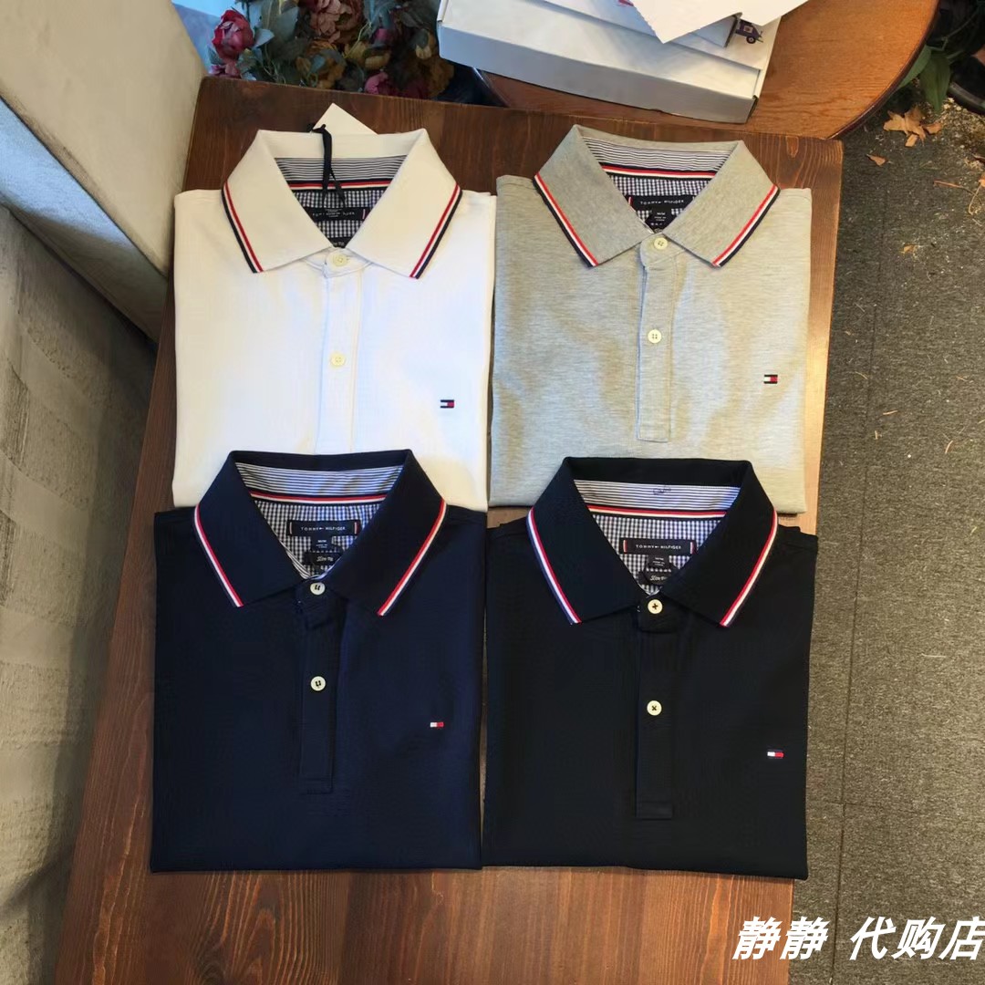 经典短袖t恤男款夏季薄款纯棉休闲刺绣翻领polo衫男士半袖上衣服