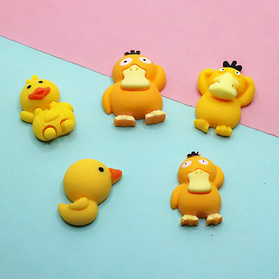 新款卡通柯达鸭树脂饰品 diy手工自制奶油胶手机壳饰发夹装饰贴片