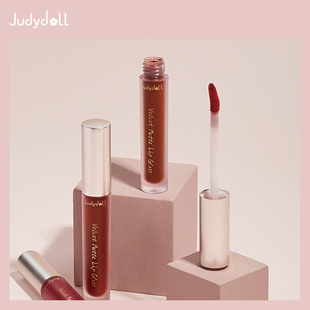 judydoll橘朵哑光唇釉丝绒哑光质地顺滑秋冬红棕烂番茄色
