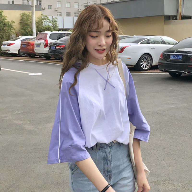 小清新夏装2019新款短袖T恤韩版宽松学生森系闺蜜装上衣服ins潮丅|ruв категории Женская одежда, футболка - от Buy2taobao.com для оказания профессиональной услуги покупки агента Taobao