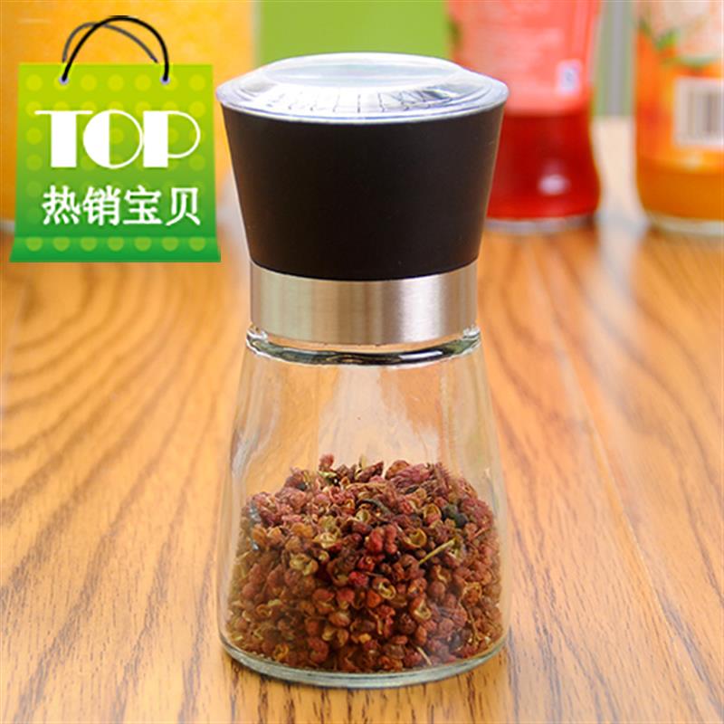 胡椒研磨器玻璃现磨工具磨碎粉罐c粉碎芝麻粒带66碾碎机器花椒糊|msdalam kategori dapur/memasak Appliances, Alat dapur/Penyimpanan dapur, botol penyimpanan/bekas penyimpanan dapur, botol perasa - dari Buy2taobao.com untuk memberikan perkhidmatan ejen Taobao profesional membeli
