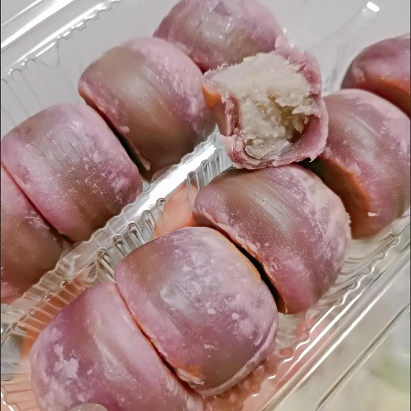 紫薯芋泥饼现做冰皮手工饼办公休闲学生宿舍网红零食小吃特色糕点