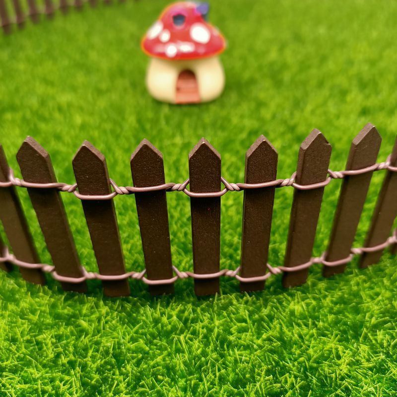 围苔藓微景观模型件小盆栅栏木质篱笆多肉栽摆花园CNI菜园幼儿园