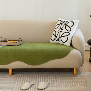 不规则异形沙发垫雪尼尔四季通用防滑耐脏直排沙发盖布轻奢高级感