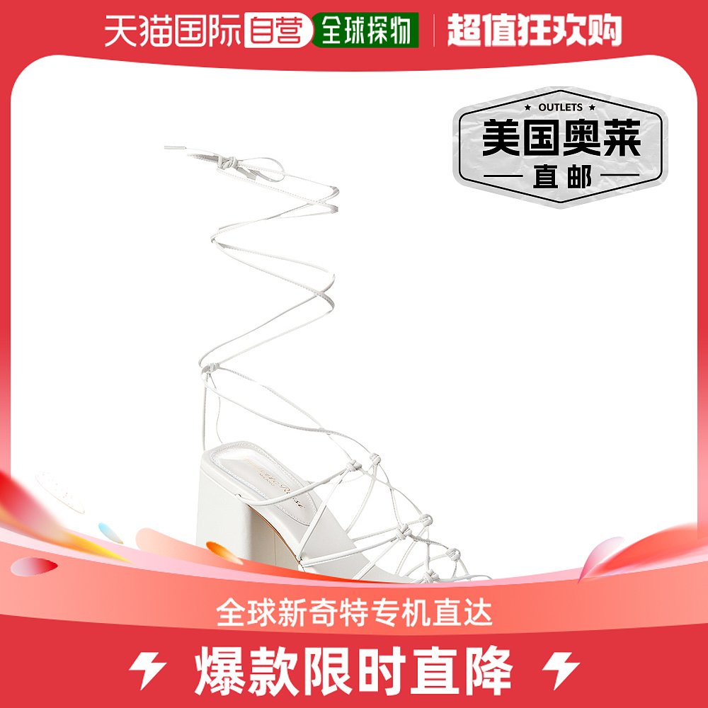 Gianvito Rossi Minas 85 Leather Sandal - white 【美国奥莱】