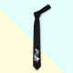 NU原创时尚英伦范 聚会派对ins风正装休闲领带印花黑领带 纸飞机