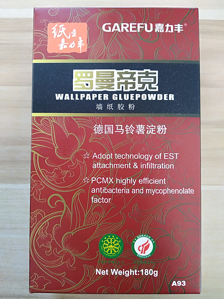 墙纸胶粉 嘉力丰天然环保墙纸胶粉 搭配糯米胶使用 壁纸胶180克在类目 基础建材, 配件专区, 贴墙纸配件, 胶粉中 - 来自Buy2taobao.com提供专业的淘宝代购服务