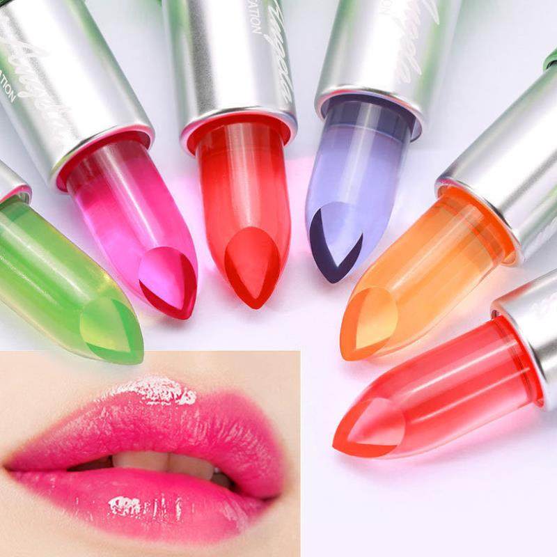 果冻变色口红不掉色不沾杯防水千人千色唇膏保湿补水防裂女款润唇膏
