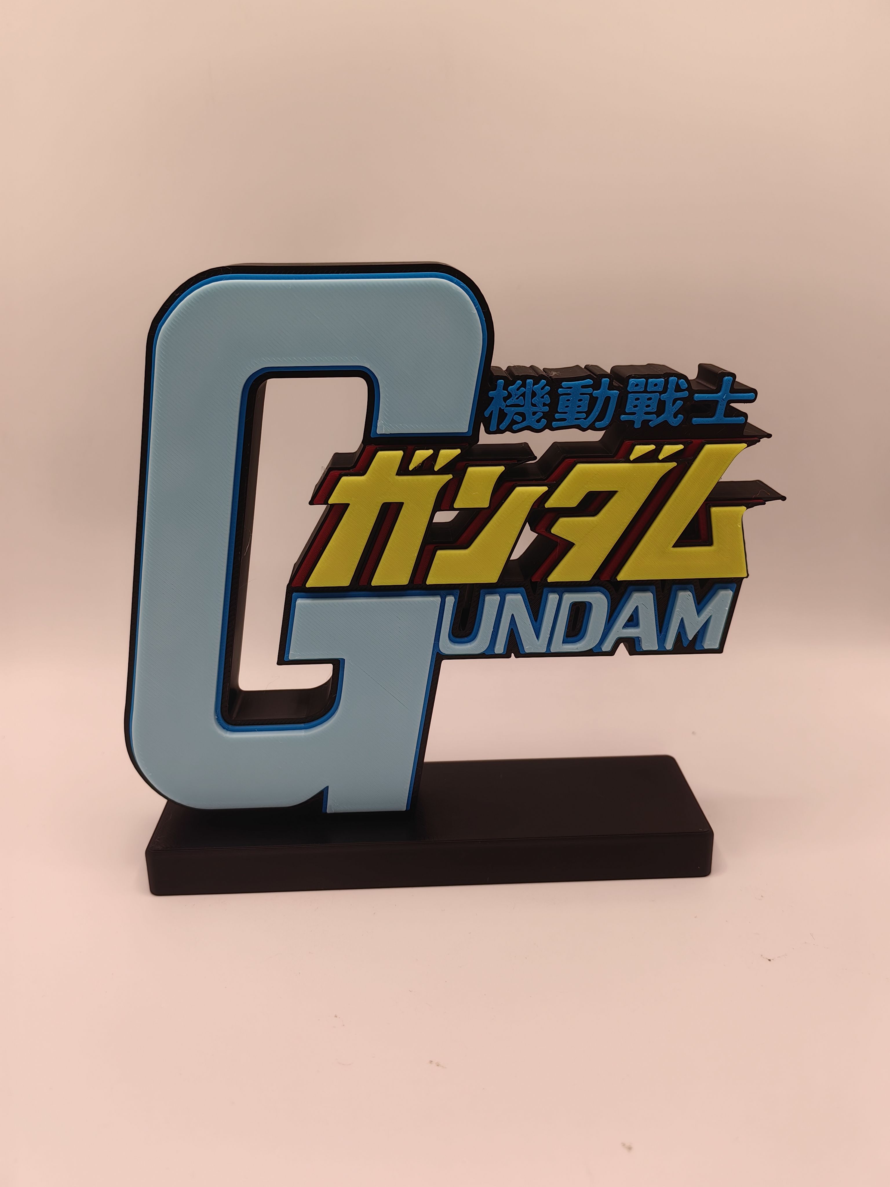 高达 机动战士 Gundam Logo  立体字体 立牌 招牌 手办 摆件