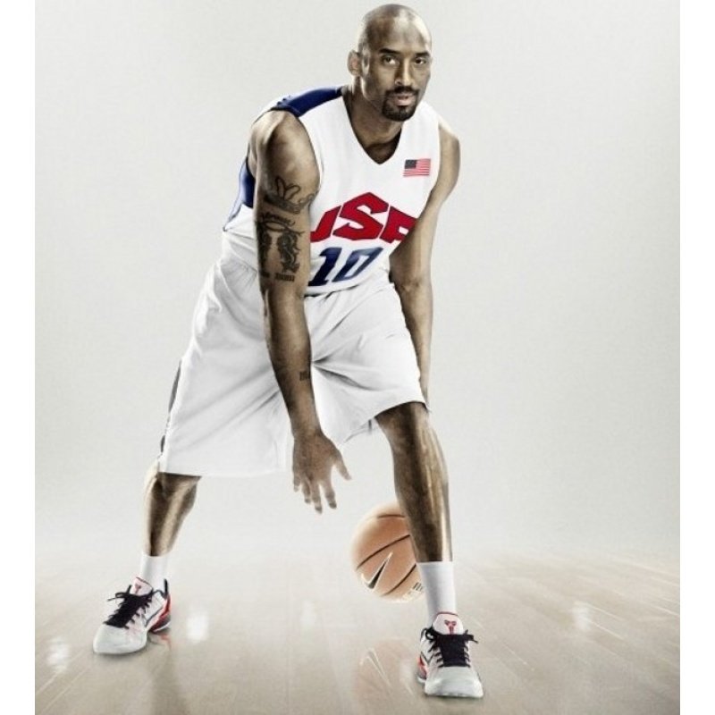 美国梦之队梦十科比10号白色黑色球衣裤子刺绣篮球服背心上衣——nba