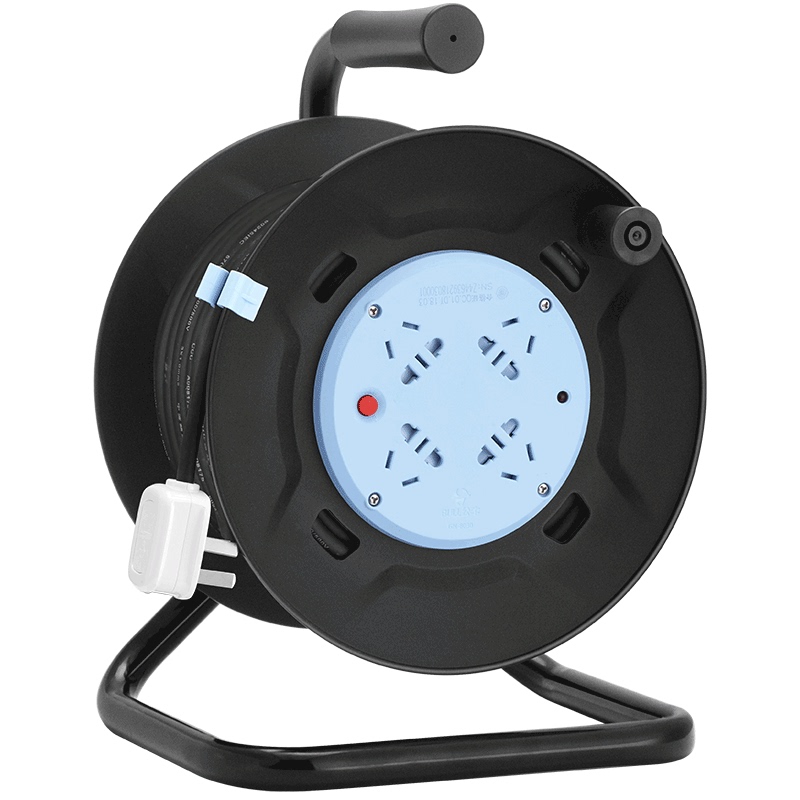 公牛线盘插座电缆绕线卷线盘线轴拖线滚空盘20m30米50延长线插排