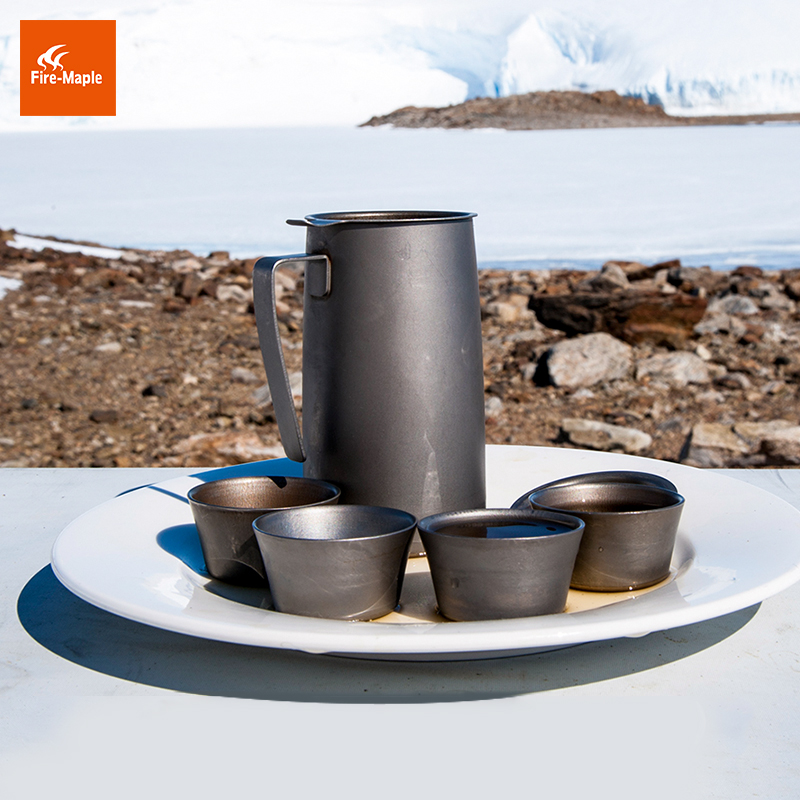火枫般若钛泡茶器便携茶具户外茶杯钛水杯纯钛杯子炊具野餐烧水壶