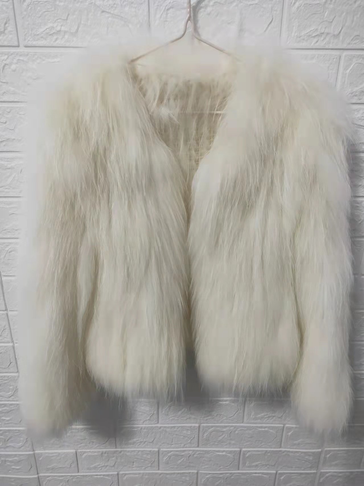 皮草编织外套女真毛