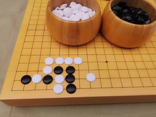 6公分新榧独木贴面双面围棋盘 新榧贴面实木激光围棋19/13路棋盘