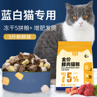 英短蓝白猫专用猫粮幼猫成猫十大冻干增肥全价发腮品牌排行榜