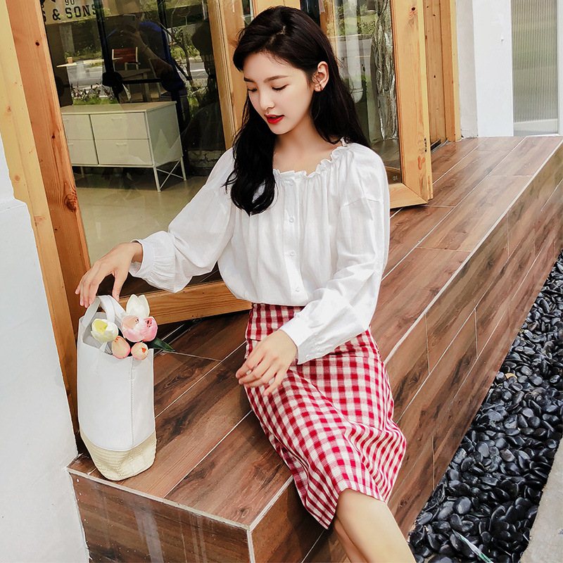 Autumn exposed collarbone careful machine white French wordin the Women's clothing/Boutique , Shirt category - from Buy2taobao.com to provide professional Taobao agent buy service