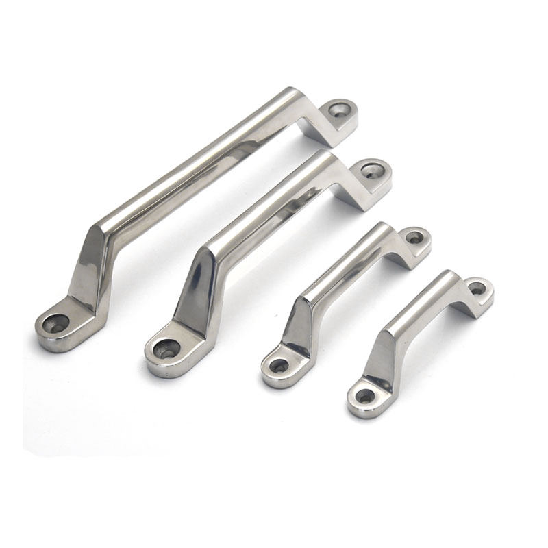 304不锈钢实心重型拉手加厚大门明装u型把手工业设备门拉手