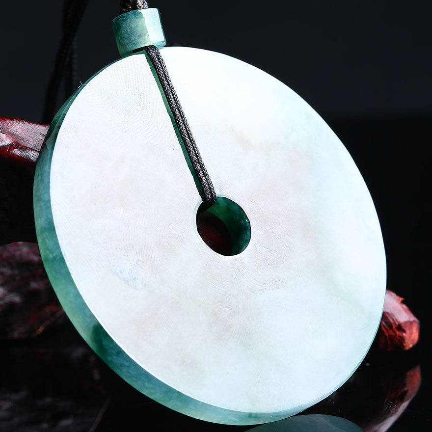 福茗翡翠~精品冰种a货水墨飘花大怀古--平平安安 40.79g