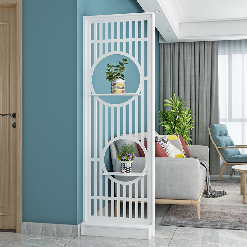 屏风隔断客厅小户型简约现代雕花装饰网红挡煞卧室遮挡艺术玄关柜