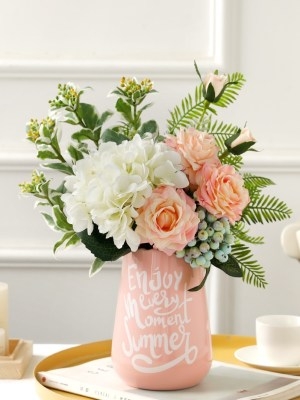 【欧式仿真玫瑰花束餐桌花图片】欧式仿真玫瑰花束餐桌花图片大全_好