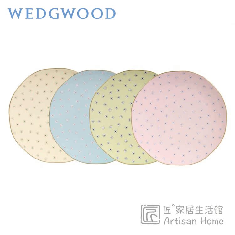现货Wedgwood Polka Dot圆舞曲骨瓷点心盘16cm四只装春天礼赞盘子|ruв категории кухня/посуда, посуда, другие - от Buy2taobao.com для оказания профессиональной услуги покупки агента Taobao